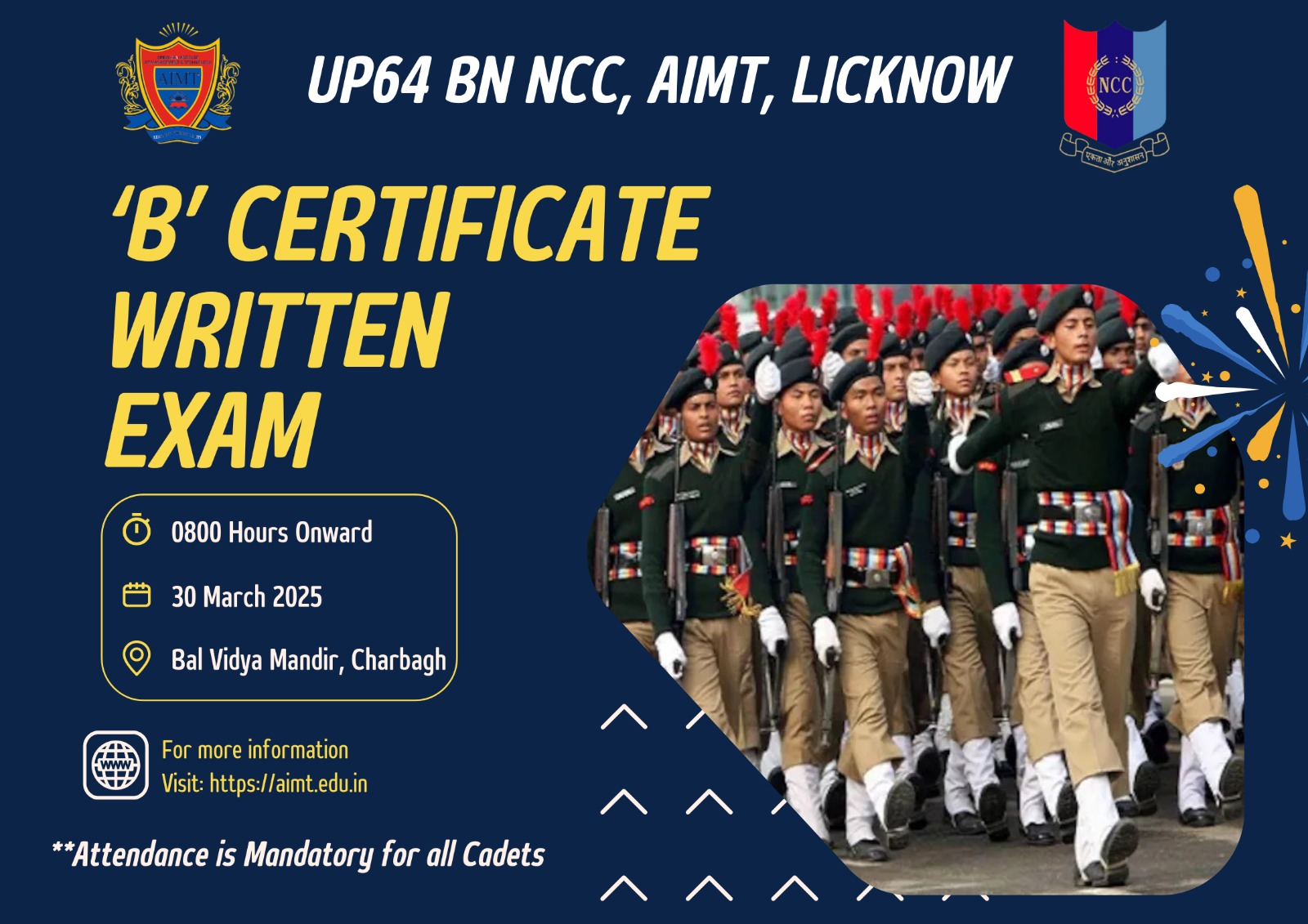 NCC B certificate written exam
